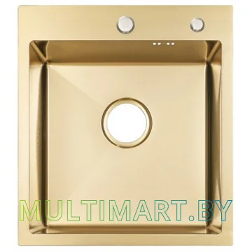 Кухонная мойка ARFEKA ECO AR 450x500 GOLD PVD NANO